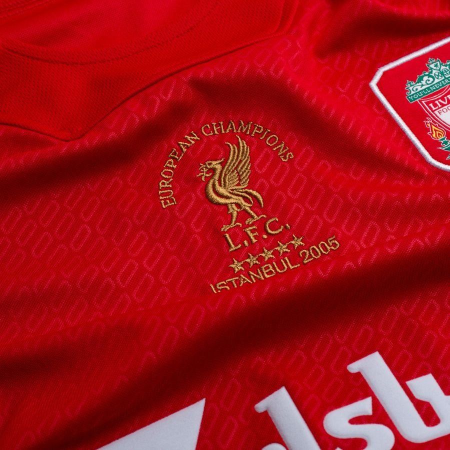 Liverpool Home Shirt Istanbul 2005 Long Sleeves - Men's-SoccerKits Hub | Buy Soccer Jerseys Online
